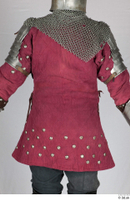  Photos Medieval Knight in mail armor 7 Historical Medieval Soldier red gambeson upper body 0006.jpg